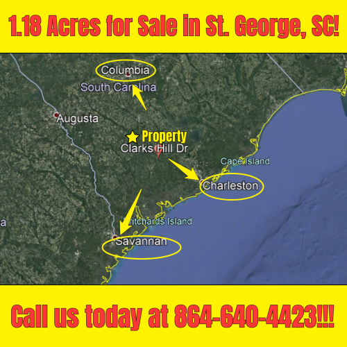 Price just reduced!! Open land in St SC, for sale! Owner financing available!